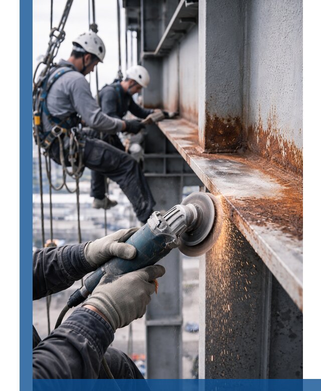 Зачистка металла от ржавчины и подготовка поверхностей в Рузаевке