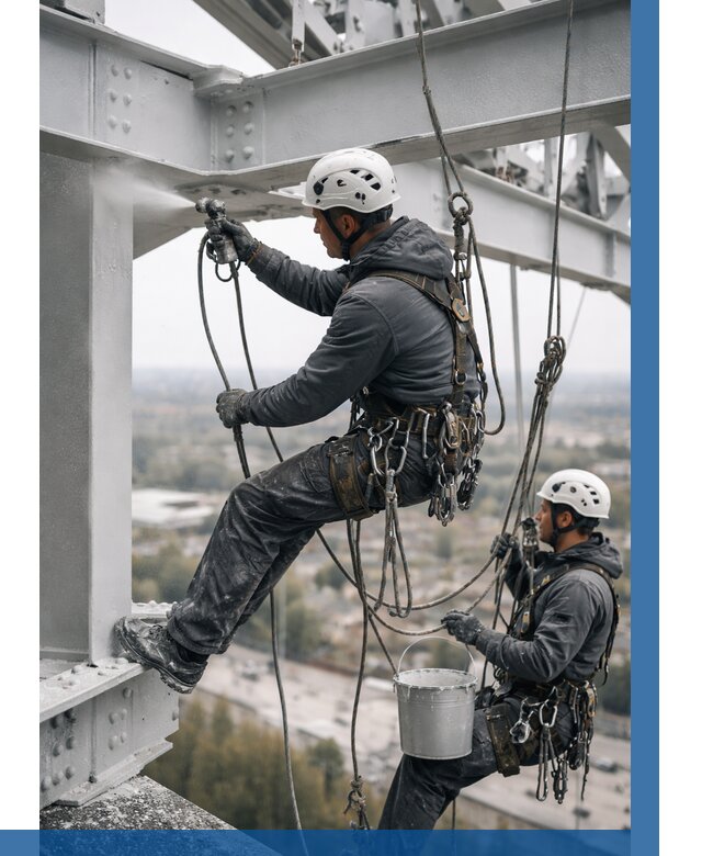 Покраска металлоконструкций на высоте в Рузаевке 363 р |ВЫСОТНИК-Рзв