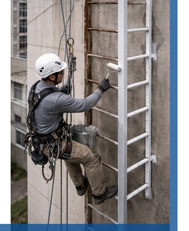 Покраска пожарных лестниц в Рузаевке от 4666 р. | ВЫСОТНИК-Рзв