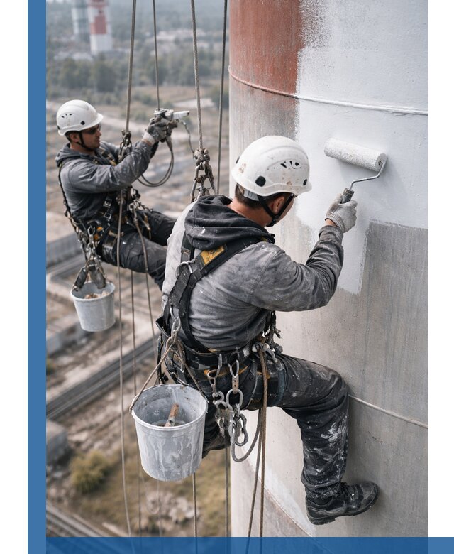 Покраска дымовых труб в Рузаевке: антикоррозийная защита и восстановление