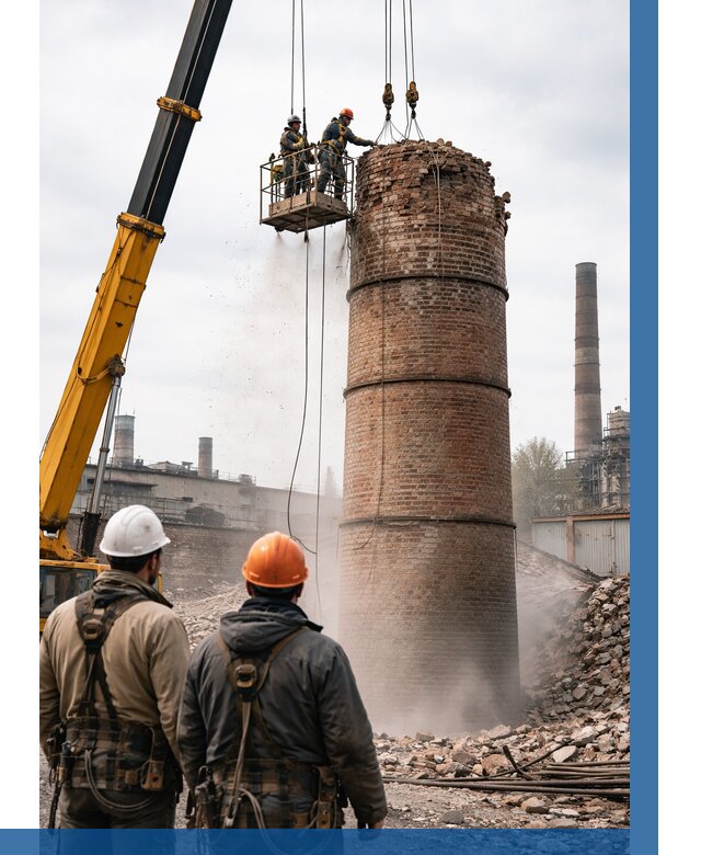 Демонтаж дымовой трубы в Рузаевке от 93312 р. | ВЫСОТНИК-Рзв, смета