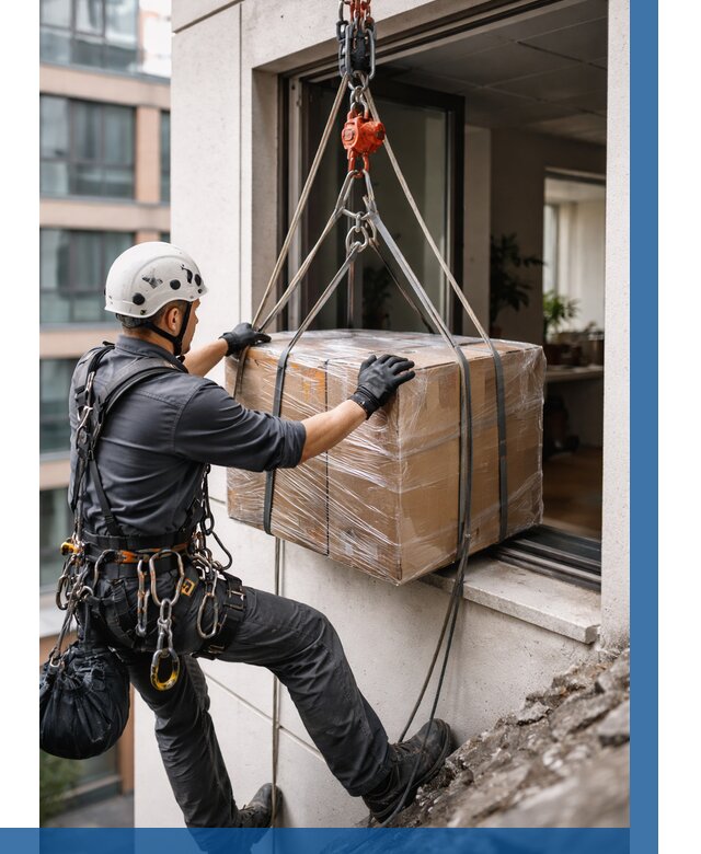 Подъем груза через окно в Рузаевке от 4666 р. | ВЫСОТНИК-Рзв