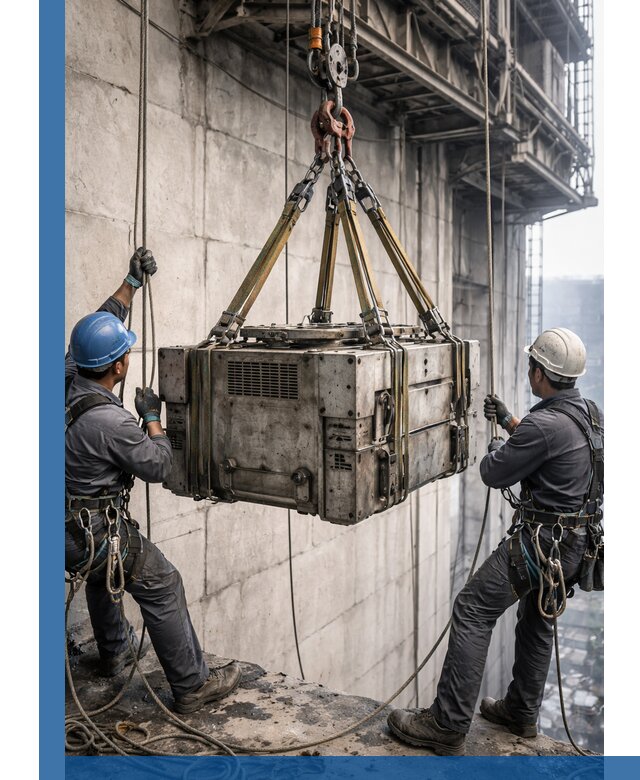 Такелажные работы на высоте, подъем и монтаж грузов в Рузаевке