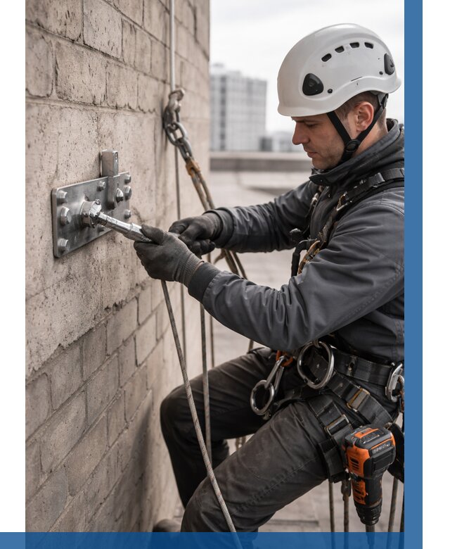 Установка анкерных точек в Рузаевке от 3629 р. | ВЫСОТНИК-Рзв